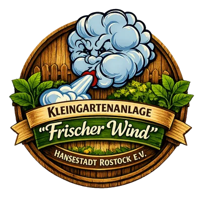 Kleingartenanlage "Frischer Wind" Hansestadt Rostock e.V. Logo